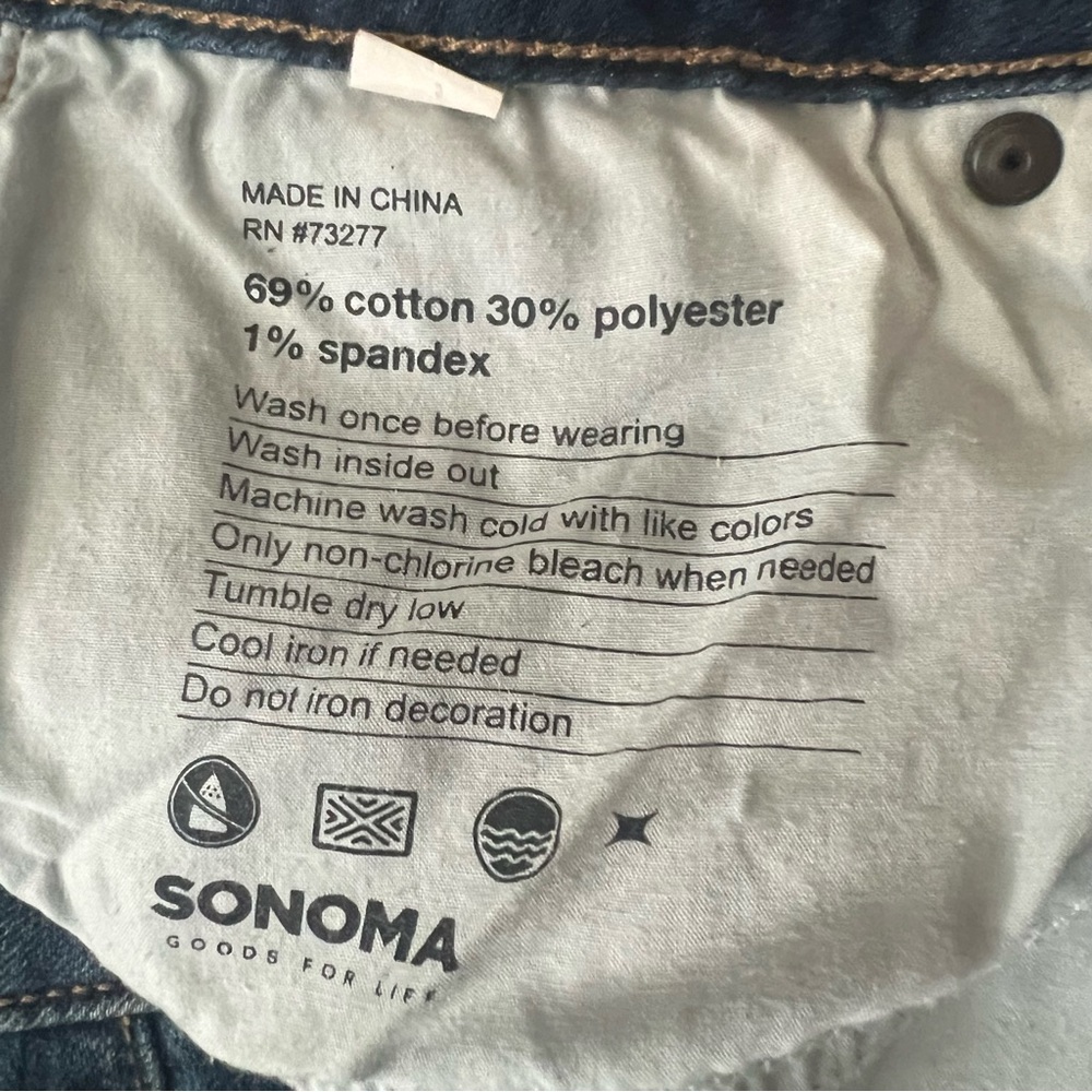 Sonoma Goods for Life Dark Blue Skinny Jeans - Picture 8 of 9